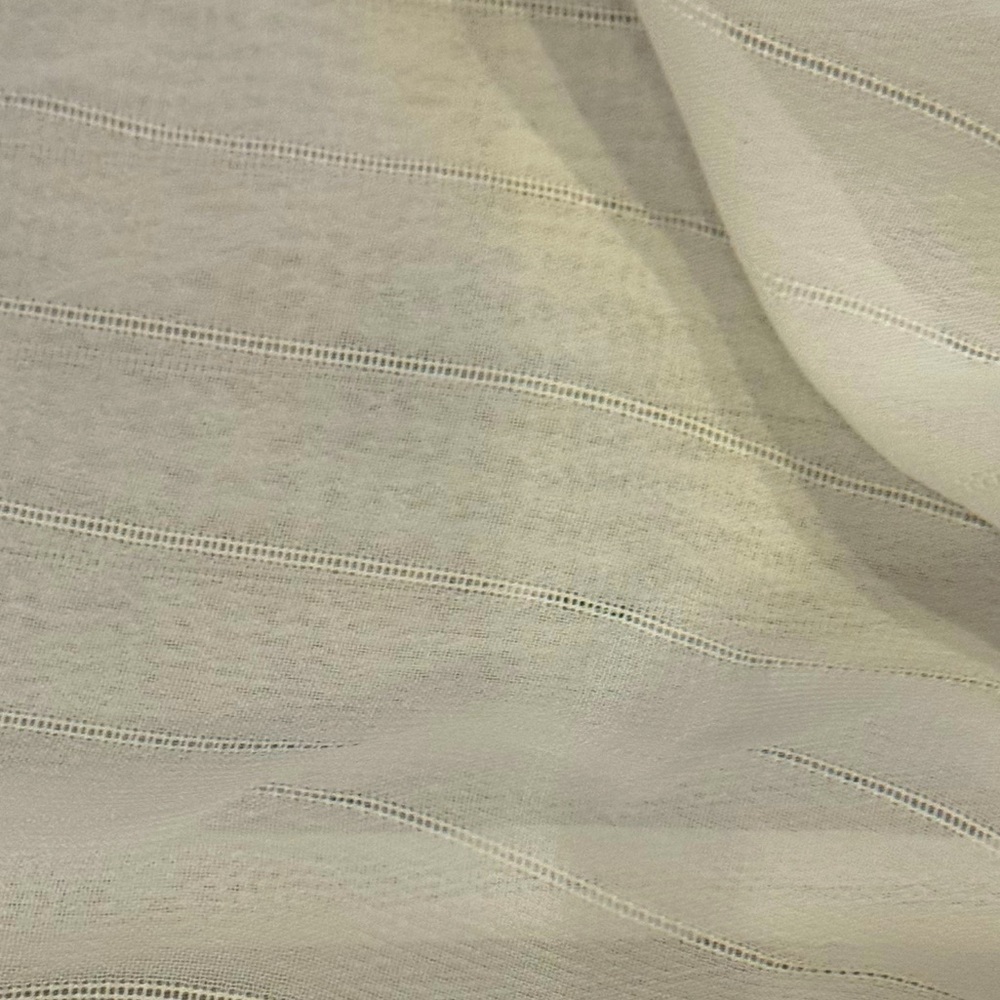 Wayf Cream 3/4 Sleeve Tie-Front Crop Blouse Size L - Picture 4 of 9
